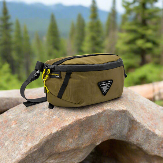 Hikeman Bum-Bag Fanny-Pack, for outdoor sports, expands backpack, lightweight for travel/hiking.