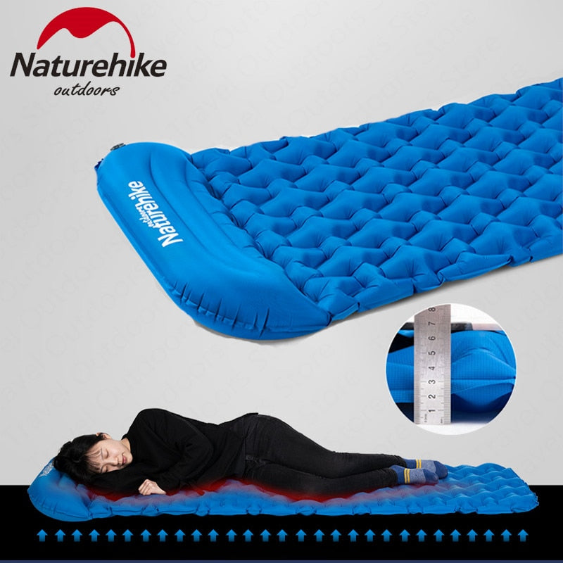 Naturehike Outdoor Inflatable Sleeping Pad - Ultralight Portable Air Mattress Camping Pad