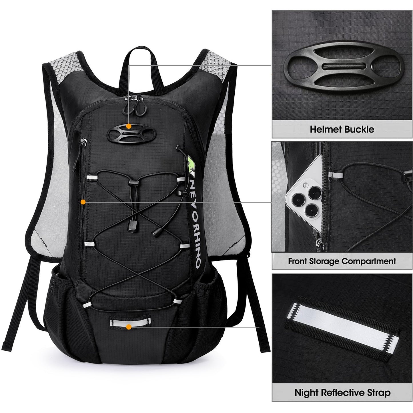 Outdoor Hydration Sports Bag - Ultra Light Hiking Bag With 2L Water Bladder