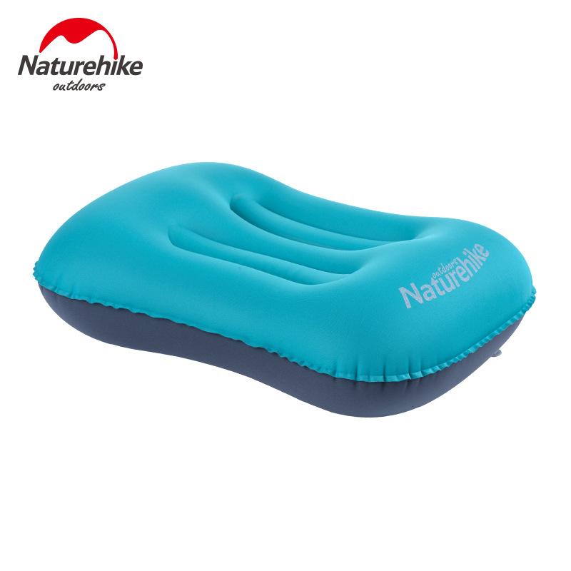 Naturehike Portable Outdoor Inflatable Pillow Sleeping Gear Travel Aeros Pillow Inflatable Cushion Soft Neck Protective HeadRest