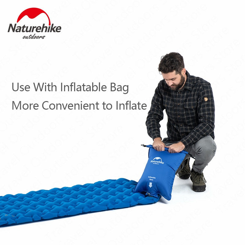 Naturehike Outdoor Inflatable Sleeping Pad - Ultralight Portable Air Mattress Camping Pad