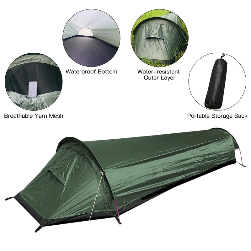 Ultralight Compact Tent - Waterproof Backpacking Tent for Hiking