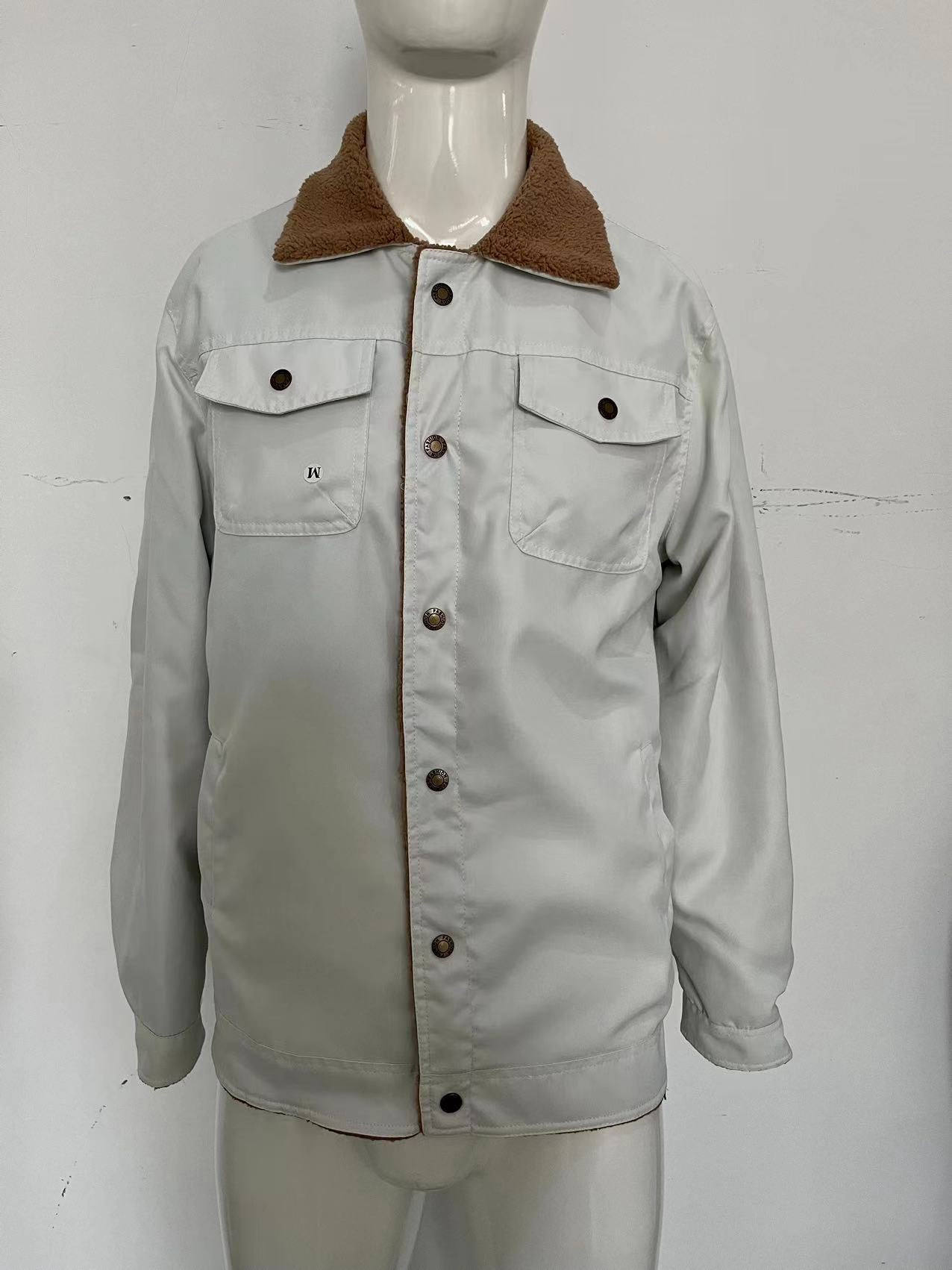 Men's Casual Jacket Made With Plush Cotton