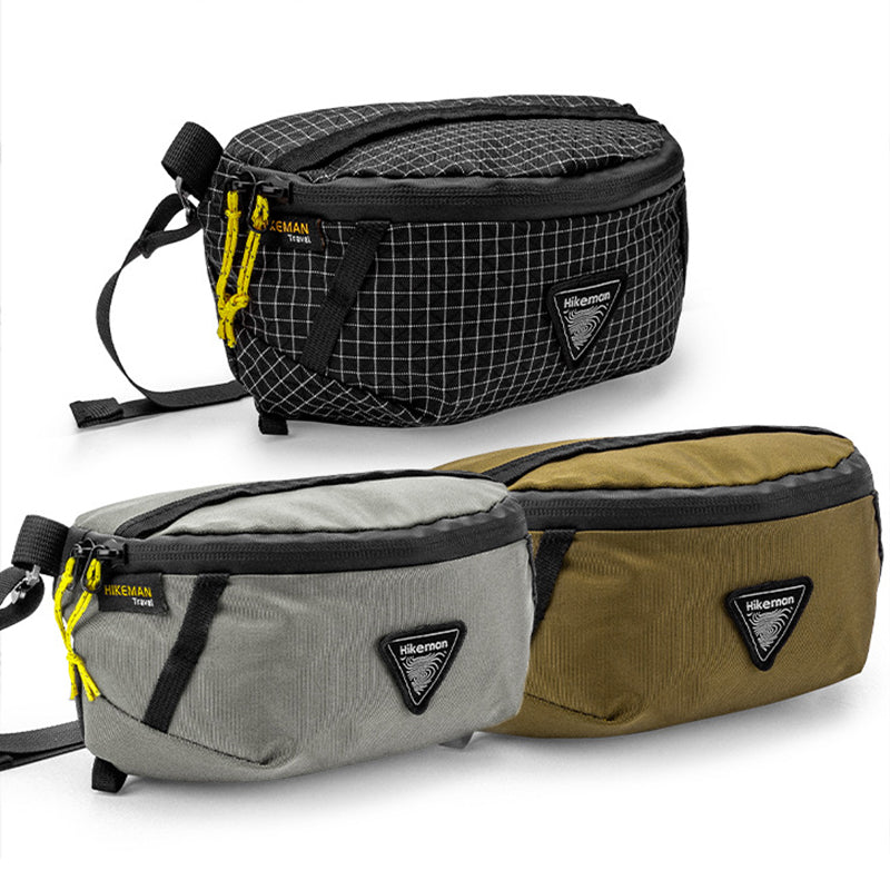 Hikeman Bum-Bag Fanny-Pack, for outdoor sports, expands backpack, lightweight for travel/hiking.