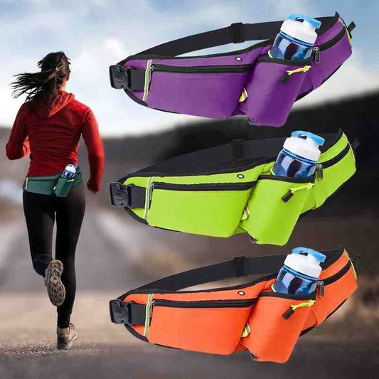 Sports Water Bottle Waist Bag Outdoor Sports Waist Bag Multi functional Fitness Running Mobile Waist Bag Outdoor Invisible Waist Bag