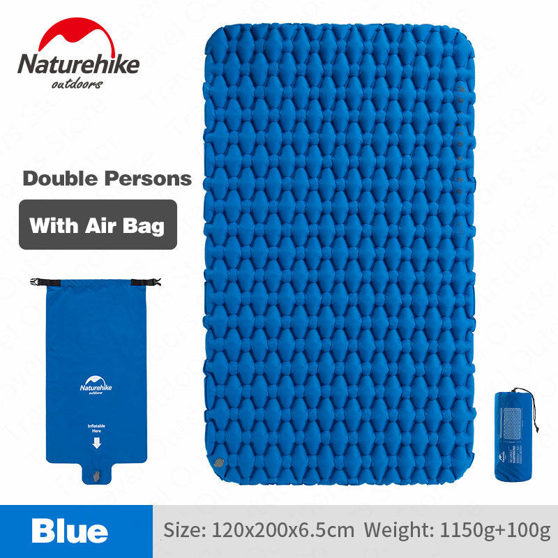 Naturehike Outdoor Inflatable Sleeping Pad - Ultralight Portable Air Mattress Camping Pad