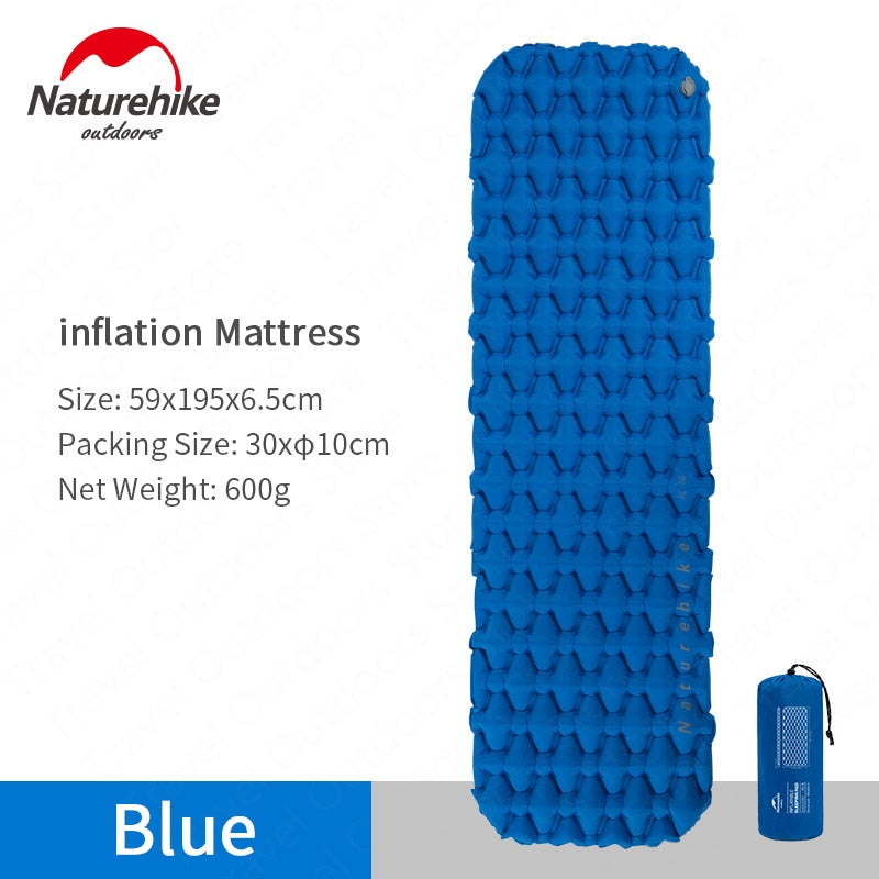 Naturehike Outdoor Inflatable Sleeping Pad - Ultralight Portable Air Mattress Camping Pad