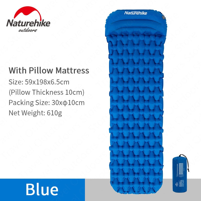 Naturehike Outdoor Inflatable Sleeping Pad - Ultralight Portable Air Mattress Camping Pad