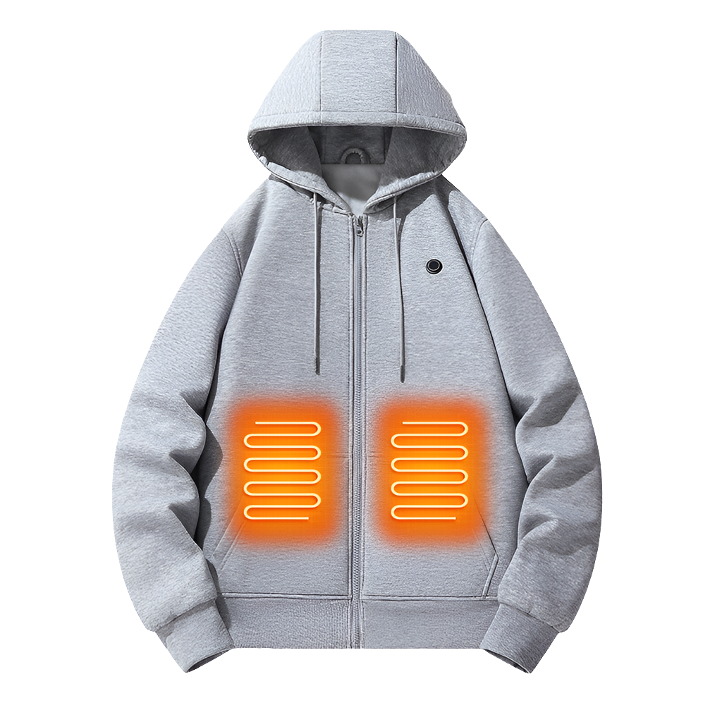 5-Zone Electrically Heated Zip-Up Hoodie