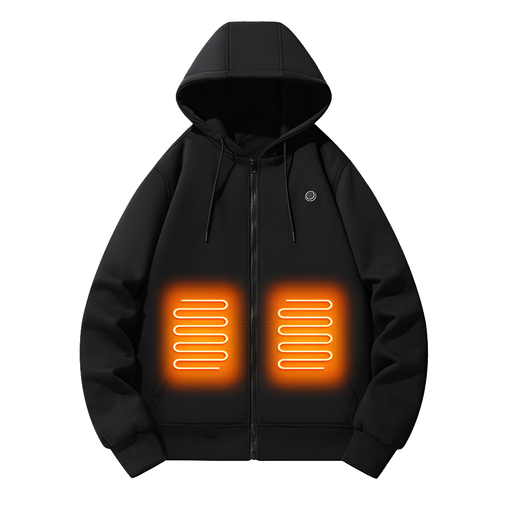 5-Zone Electrically Heated Zip-Up Hoodie